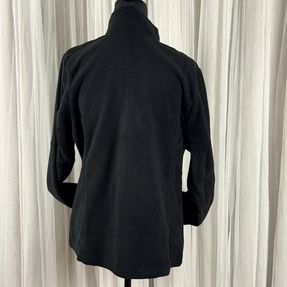 Argstar Black Fleece Jacket Womens Full Zip Lightweight Outdoor Hiking NWT - Picture 5 of 10